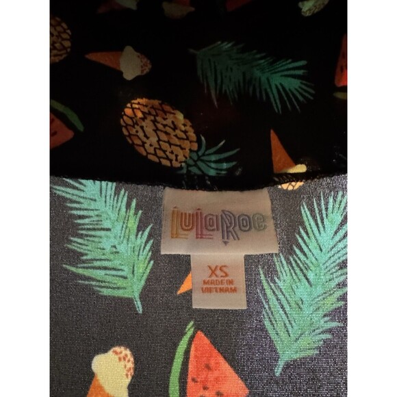 Lularoe Maxi Skirt Size XS Modest Ice Cream Cones Pineapples Watermelon - Picture 3 of 4